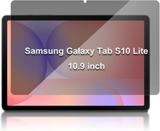 10.9" Privacy Screen Protector for Samsung Galaxy Tab S10 Lite/S7/S8, 9H Tempere
