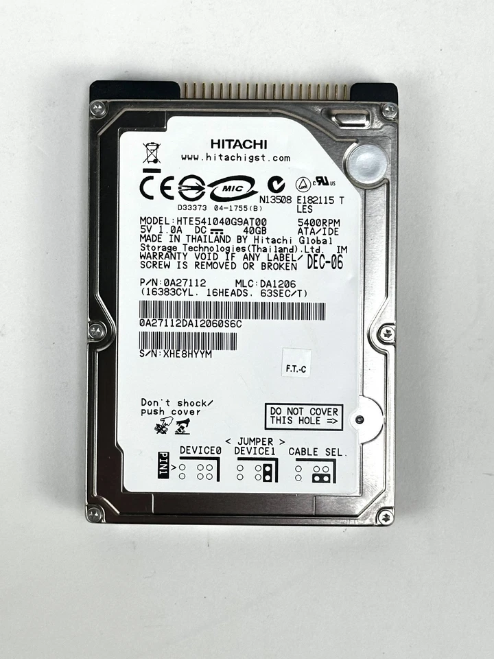 HGST Hitachi E5K 40GB 5400 RPM ATA-6 2.5 in SFF Hard Drive HDD 0A27112 - Image 2 of 4