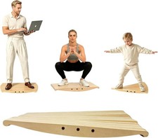 Wooden Balance Board for Standing Desk, 360 Wobble Board Anti-Fatigue Rocker