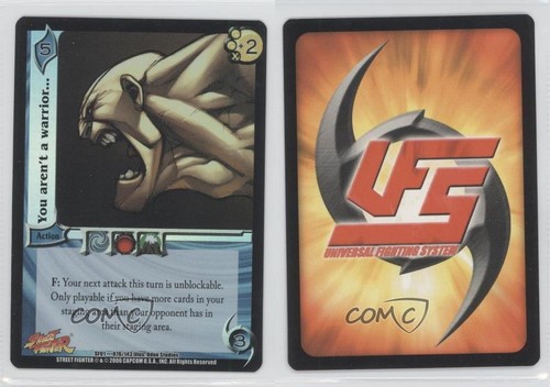 2006 Universal Fighting System (UFS) - Street Fighter You aren't a warrior 1i3 - Picture 3 of 3