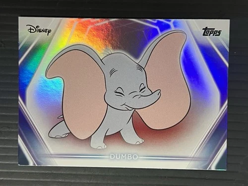 2026 Topps Disney Neon Dumbo Foil Refractor Card #185