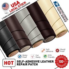 Leather Vinyl Repair Kit Black Filler Restore Car Seat Couch Sofa Bus Patch Tape