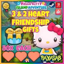 Hello Kitty Island Adventure 3 & 2 Heart Gifts Apple Arcade | Nintendo | Steam🌟