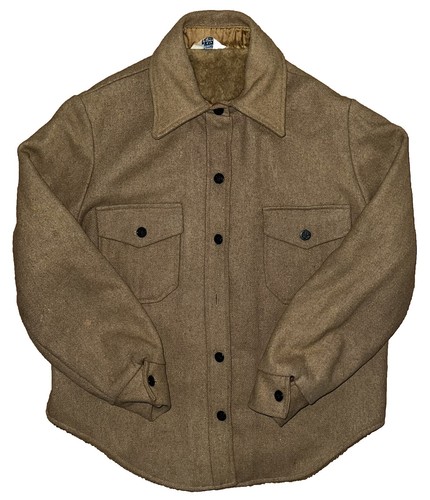 Vintage 50s 60s Brent Corduroy Loop Collar Button Up Shirt Mens