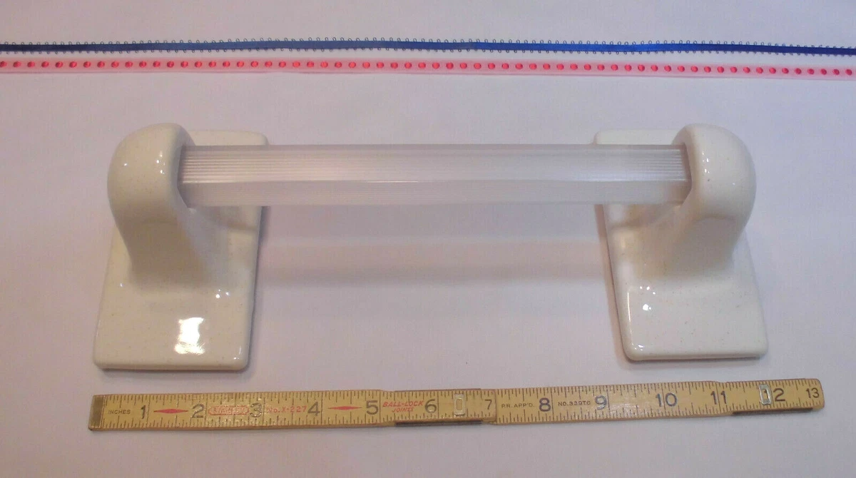 Vintage Gold Mist Glossy Ceramic Towel Bar Brackets Post Holder with 24