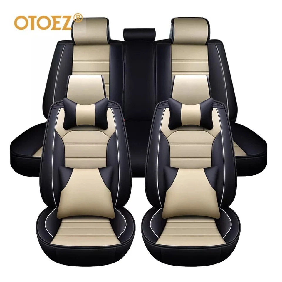 Car Seat Cover for Land Rover LR3/Range Rover/Evoque/Sport/Velar 5 Seats Leather Foto 4 de 4