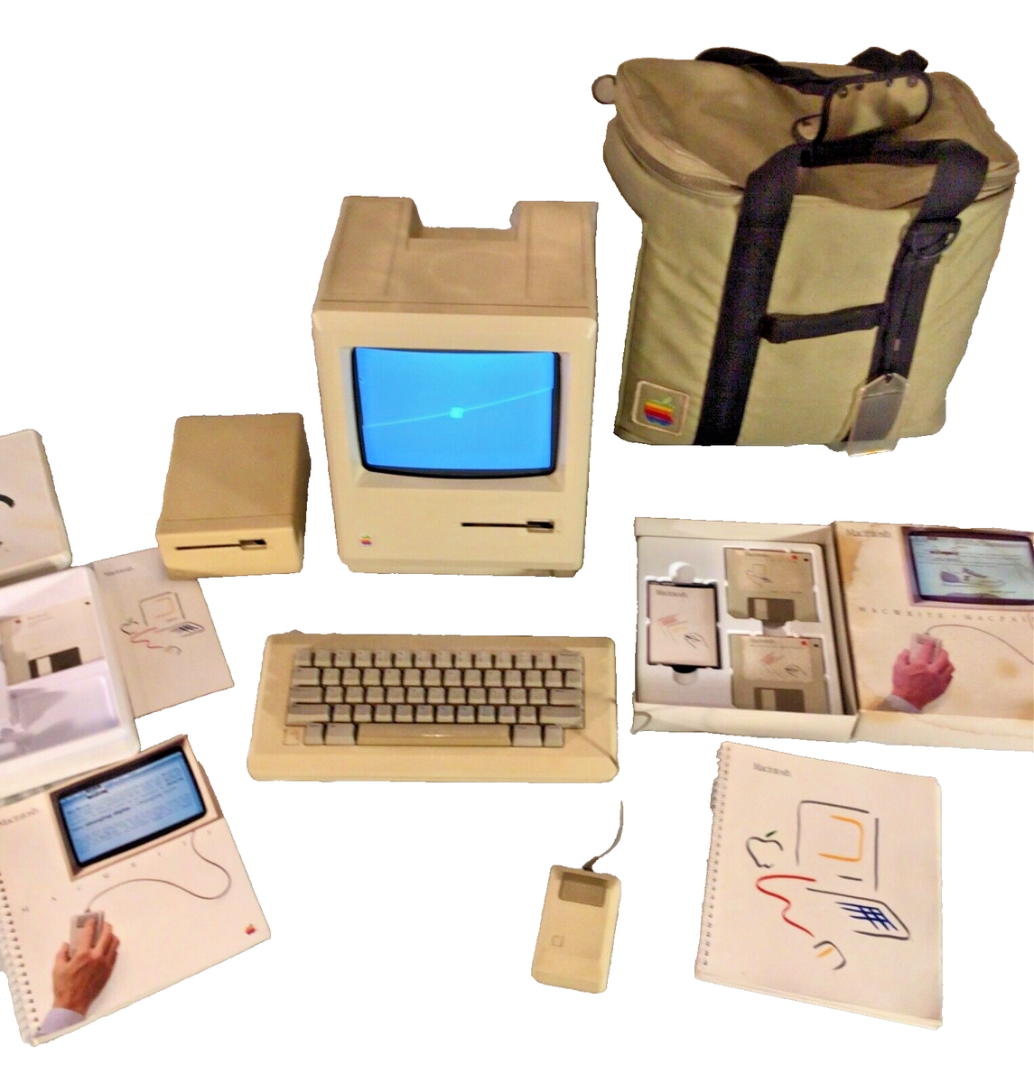 1984 APPLE MACINTOSH M0001 1st MAC 128K Made in USA Original with
