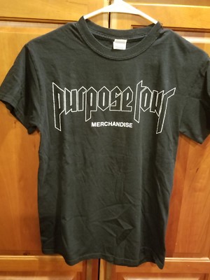 Justin Bieber パーパスツアーTシャツ黒ブラックLサイズ2016-7 Justin Bieber Purpose Tour Merch 2016 Black Merchandise