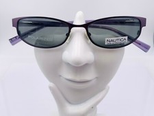 Vintage Nautica Latitude 081 Purple Metal Oval Sunglasses Frames
