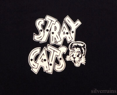 Stray Cats Vintage T Shirt 2008 European Tour Dates Concert