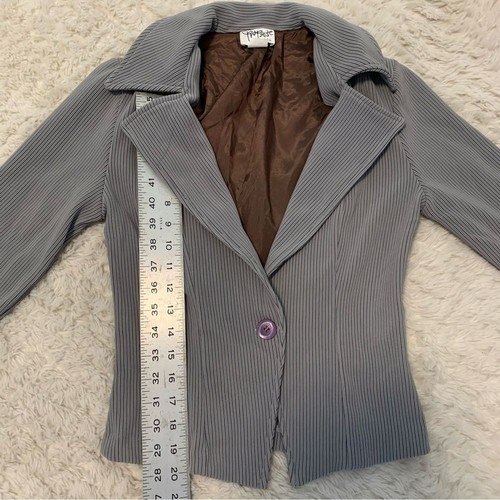 Blazer Vintage Propose EE. UU. Juniors Pequeño Años 90 Y2K Gris Hecho en EE. UU. - Imagen 5 de 6