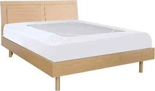 Box Spring Cover Queen Size Bed Skirt Wrap 4 Side of the Mattress, Stretch Snu