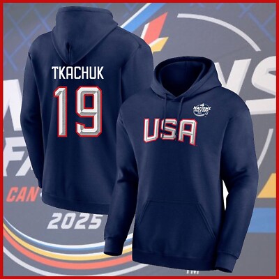 Matthew Tkachuk Team USA 2025 4 Nations Face-Off Pullover Hoodie Gift Fans