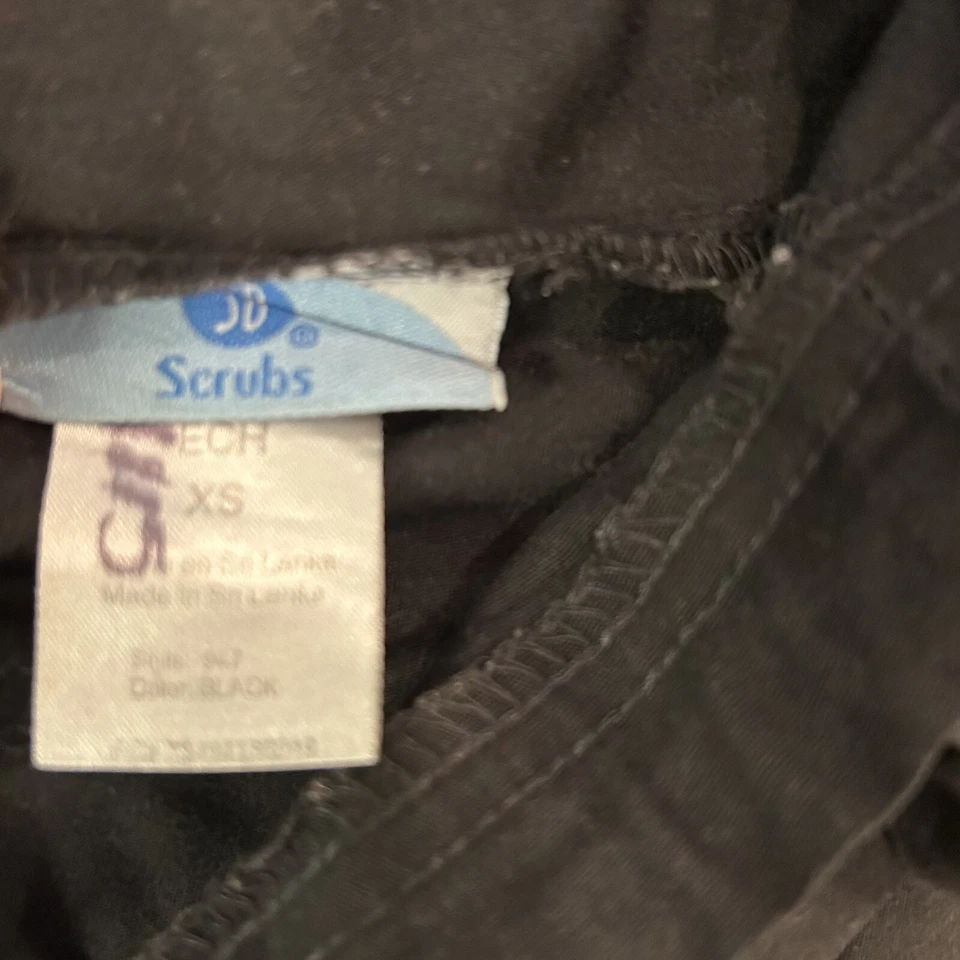 Exfoliantes médicos SB cintura elástica negra con bolsillos estilo 967 unisex talla XS Foto 2 de 4