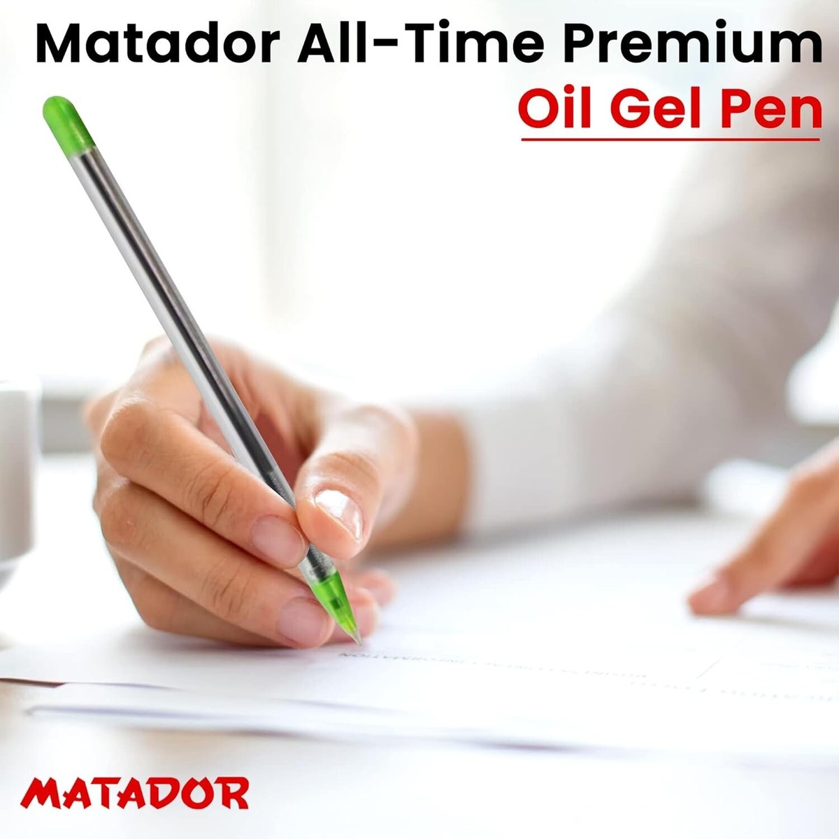 Matador All Time Ball Pen Black,Blue Red Ink Pack-Smooth Writing  Performance