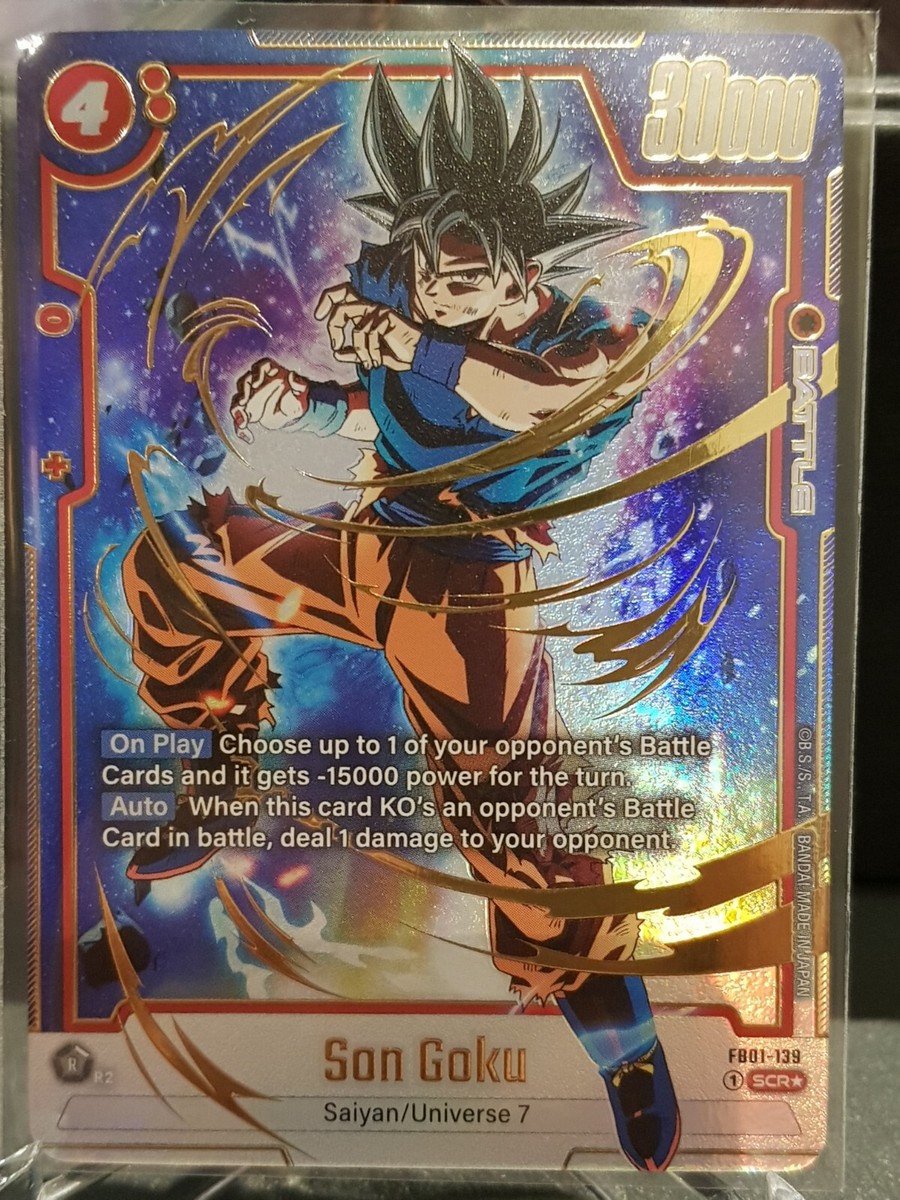 Son Goku FB01-139 Dragon Ball Fusion World Secret Rare Son Goku FB01-139 Dragon Ball Fusion World Secret Rare