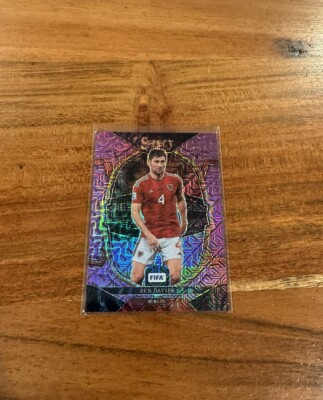 Ben Davies 2022-23 Panini Select FIFA Purple Mojo Prizm NRMT+ Wales
