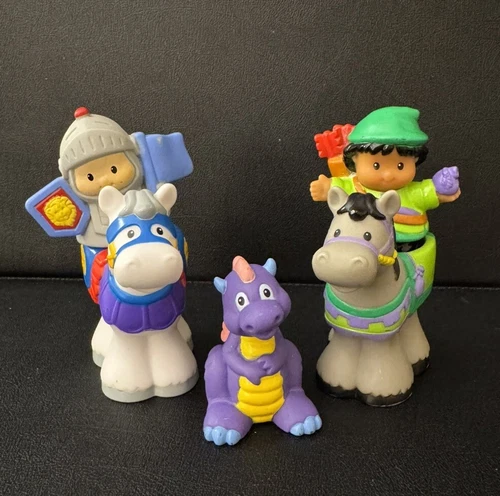 Vintage Fisher Price Little People Sir Lance A-Little Set