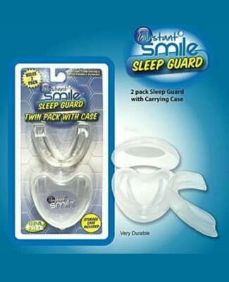 Instant Smile SLEEP GUARD Teeth Grinding Mouthpiece 2 PACK