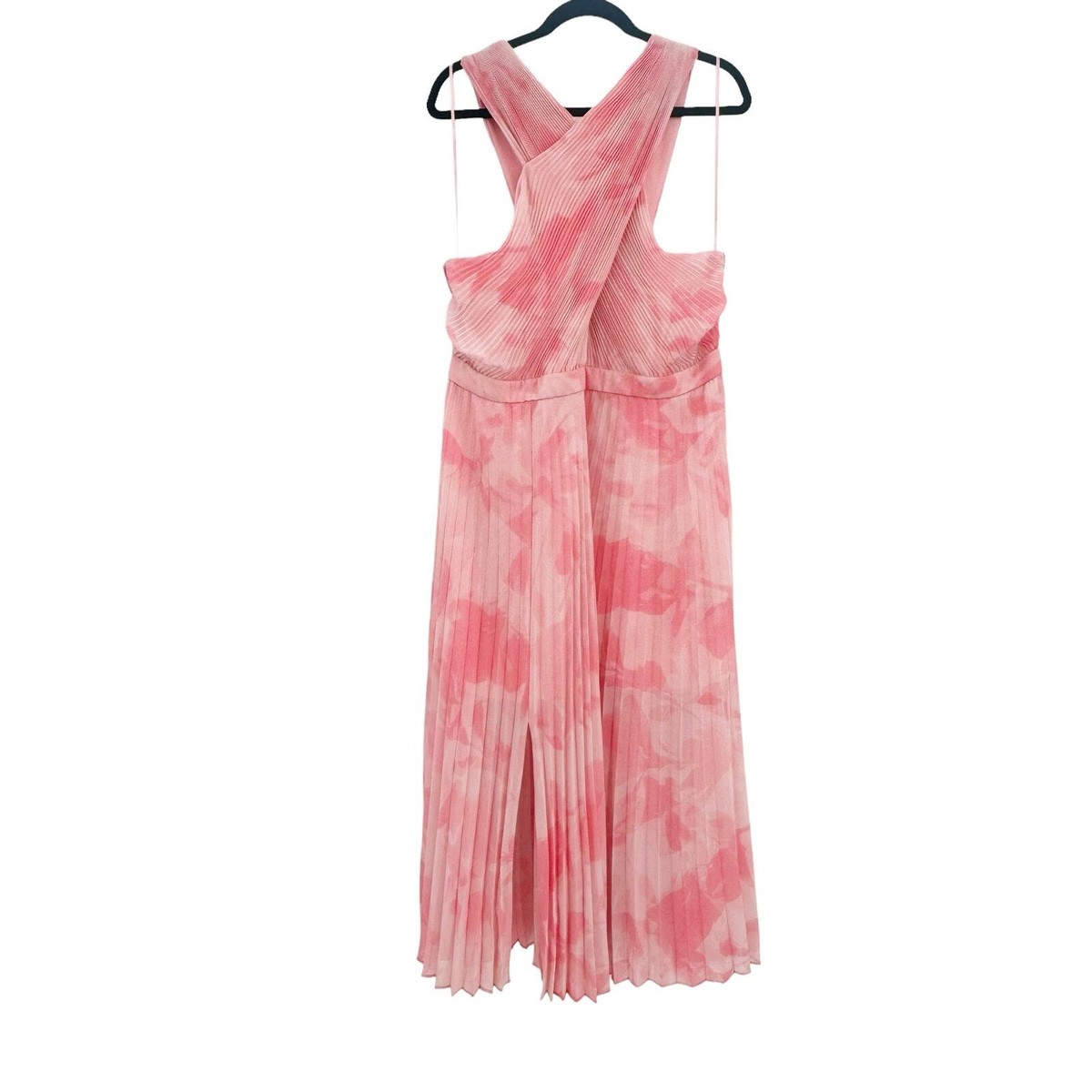 Ted Baker Allover Mirelia Crisscross Halter Pleated Midi Ted Baker Allover Mirelia Crisscross Halter Pleated Midi