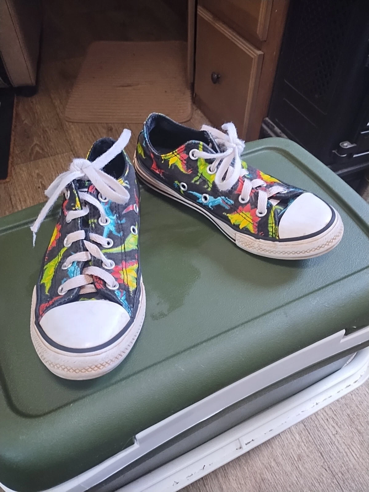 Sneakers da basket Converse All Stars Dinoverse per bambini taglia 13 5 c Chuck Taylor