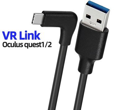 USB C 3.2 Kabel kurzes VR Link Datenkabel Android Auto Ladekabel kurz Winkel 90°