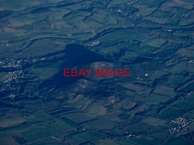 PHOTO  THE EILDON HILLS FROM THE AIR THE THREE DISTINCT PEAKS AS SEEN FROM A PRA