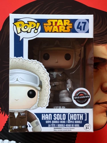Star Wars Funko Pop Han Solo 47 Hoth Gamestop Exclusive Vinyl Bobblehead ESB