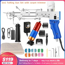 Pistolet Tufting Gun Set Gun 7-21mm Tufting Machine, with Tufting Carpet Trimmer