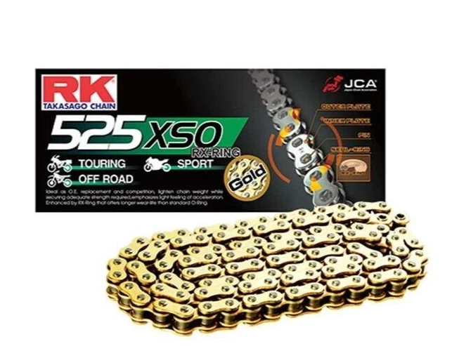 Kit de cadena y piñones Honda CBR600RR Gold RK 525 SuperSprox 2003-06 OEM 16/43t Foto 3 de 4