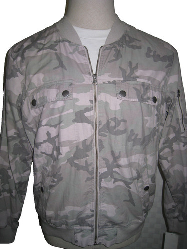 TREASURE & BOND DESERT CAMO STYLE COTTON BLEND LONG SLEEVE JACKET SIZE L NWT