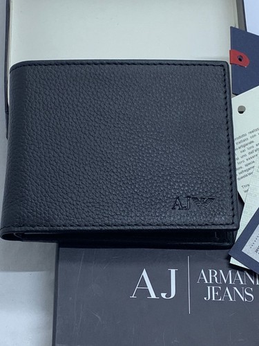 armani leather wallet
