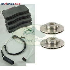 LAND ROVER FRONT BRAKE ROTOR DISC SET PADS & SENSOR RANGE SC 06-09 MR0090 ALLM