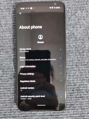 Original ASUS ROG Phone 3 Android12 Unlocked 5G 12+128 GB - FULLY