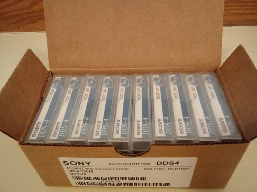 10 PACK SONY DDS-4 Data Tape Cartridge 20GB/40GB DGD150P DDS4