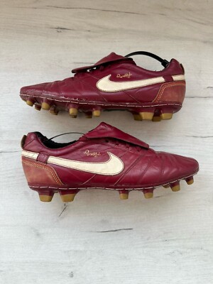 Nike Tiempo Legend Ronaldinho FG Burgundy Football Soccer Cleats