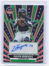 2026 Prizm USA Baseball #NTS-XR Xavier Rodriguez Signatures Green