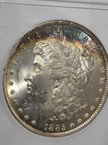 1885 $1 Morgan Dollar ANACS MS62 Toned #PK6451