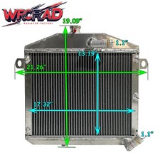 Aluminum Radiator For 1971-1977 Alfa Romeo 1300 GT JUNIOR 105 115 Series GTV GTC