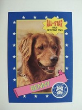 NEW UNCIRCULATED All-Star Drug Detecting Dogs Card #15 Golden Retriever