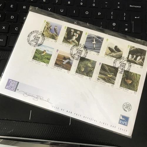 ISLE OF MAN 2006 FDC FIRST DAY COVER MANX BIRD ATLAS RSPB Unaddressed SET 10