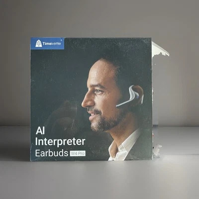 Timekettle W4 Pro AI Interpreter Earbuds w/ Charging Case | AQ2G-W4 Pro NEW