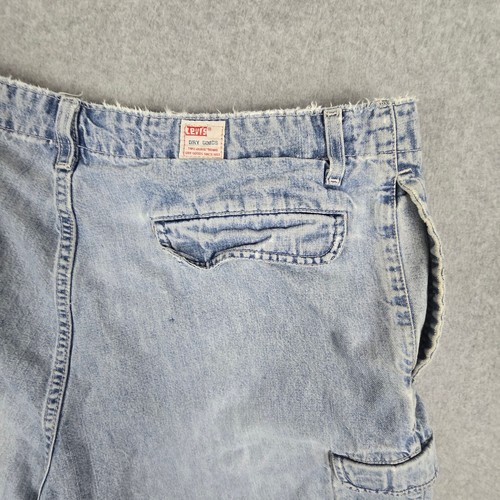 Vintage Levi's Dry Goods Shorts Mens Size 40 Denim Cargo - Picture 12 of 20