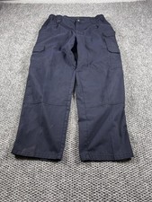 5.11 Tactical Pants Mens 36x30 Blue Cargo Elastic Waist Utility Workwear Field