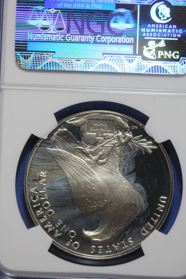 1984 S NGC PF69 ULTRA CAMEO OLYMPICS COMMEMORATIVE SILVER DOLLAR #B51103 - Image 2 of 2