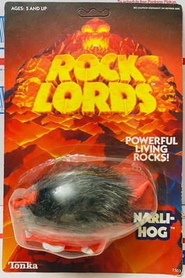 Vintage Tonka 1986 Powerful Living Rocks Rock Lords Narli-Hog gobots rare