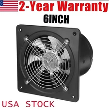 6 Inch Wall-Mounted Square Blower Fan - Home/Commercial Ventilation Exhaust Fan