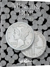 Mercury Dimes (10 cents) 1916-1945 - Official Whitman Coin Folder