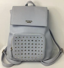 GUESS Backpack Bag Purse Original GUESS Light Blue Studded 