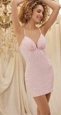 Pink Formal dress with sequins